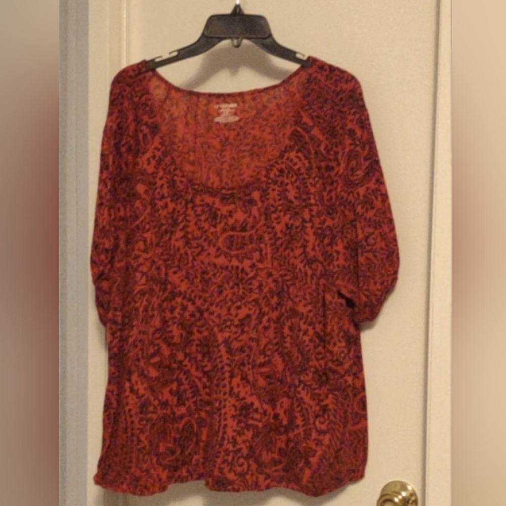 Lane Bryant multicolor 3/4 sleeve blouse size 22/24